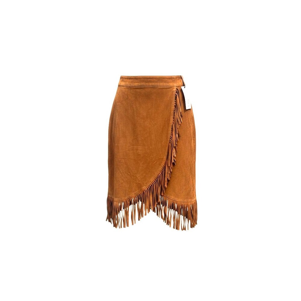 8 Women's Elegant Brown Skirt Size S NWT